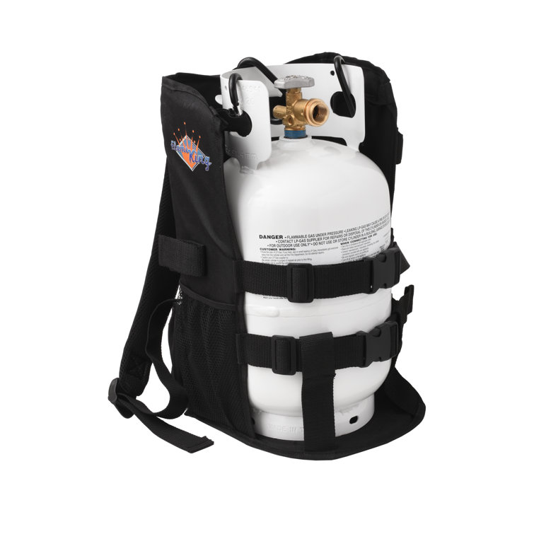 Flame King Propane Tank Cylinder Backpack Carrier For 5 And 10 Lb LP